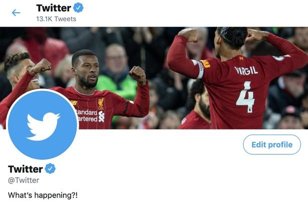 Liverpool players on Twitter