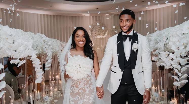 Joe Gomez and his wife